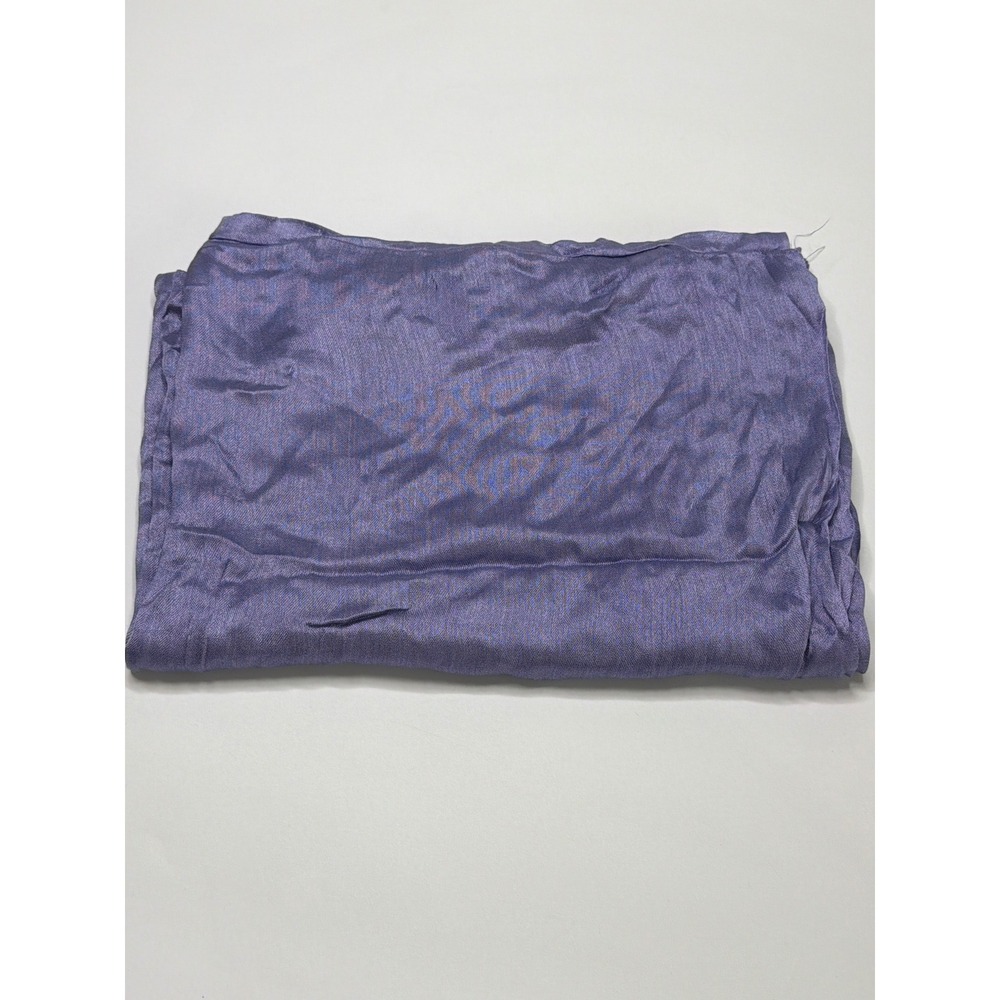 Natasha Purple Cotton Silk Blend Lightweight Rectangular Scarf 26x70 Infinity‎